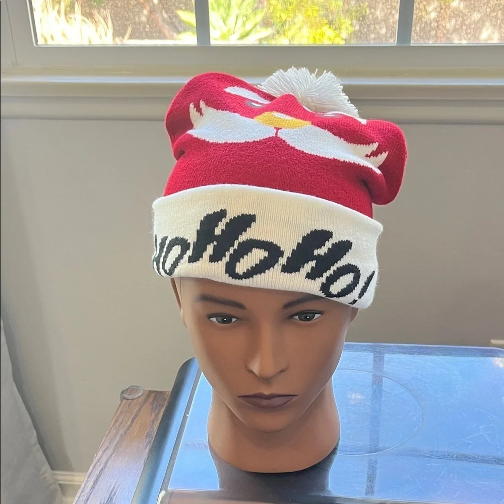 Cheerful Red and White Santa Hat with Fun Design